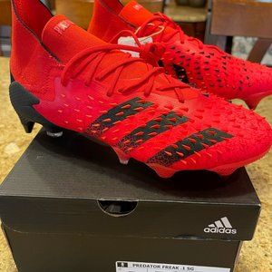 Adidas Predator Freak .1 SG Soccer Cleat Color: Red Size: 7US